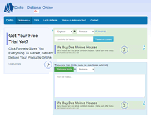Tablet Screenshot of dictio.ro